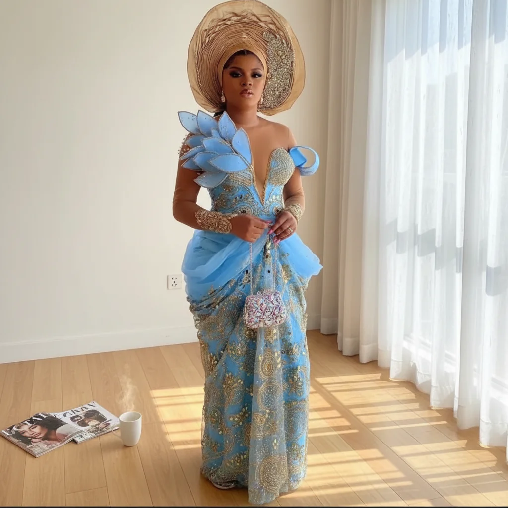 Manufacturer Customization Aso Ebi Evening Dresses for Brides Mermaid African Engagement Wedding Bridal Dress Customized Manufacturer Customization Aso Ebi Evening Dresses for Brides Mermaid African Engagement Wedding Bridal Dress Customized