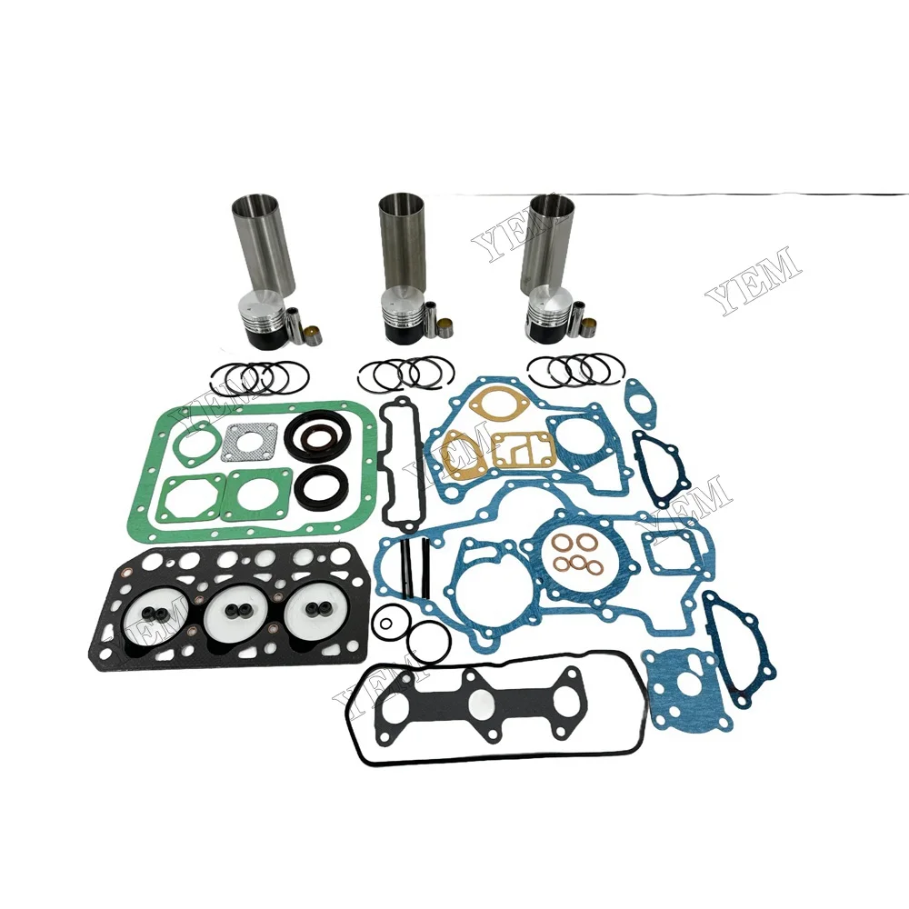 Overhaul Kit With Gasket Set Fit for Mitsubishi K3B Engine 4