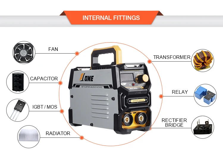 Jone Mma120/140/160/180/200 Igbt Portable Welding Machine Ac Welding