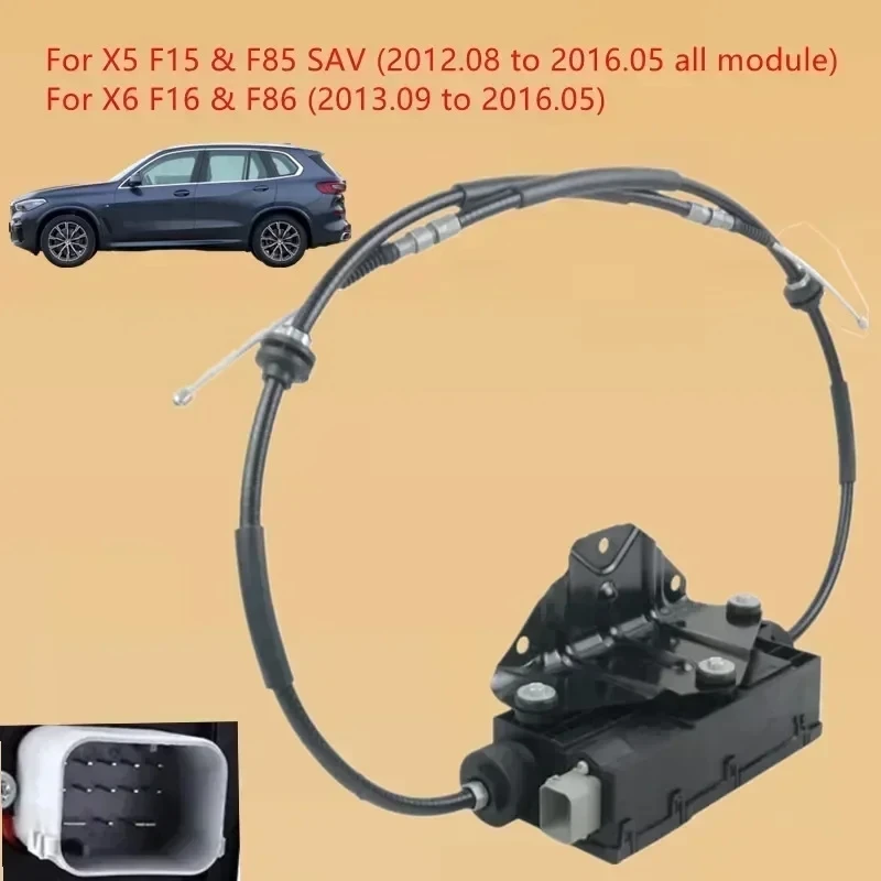 パーキングブレーキアクチュエーター コントロールユニット付き 34436850289 交換用 と互換性がある BMW E70 34436850289 パーキングブレーキアクチュエーターとコントロールユニット ため X5 X6 E70 E71 E72 34 4