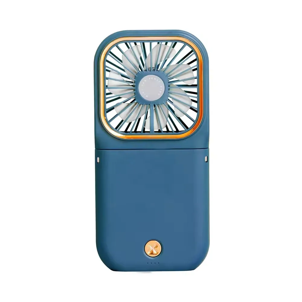2024 Hot Selling Multifunctional USB Mini Fan with Power Bank Flashlight Handheld Rechargeable Portable 3 in 1 Fan