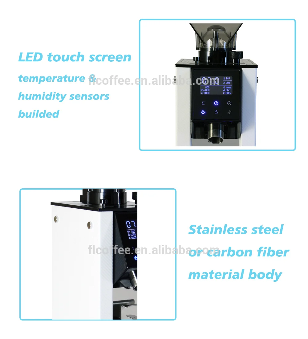 Commercial Automatic Coffee Grinder With Digital Scale By Weight Zf64w