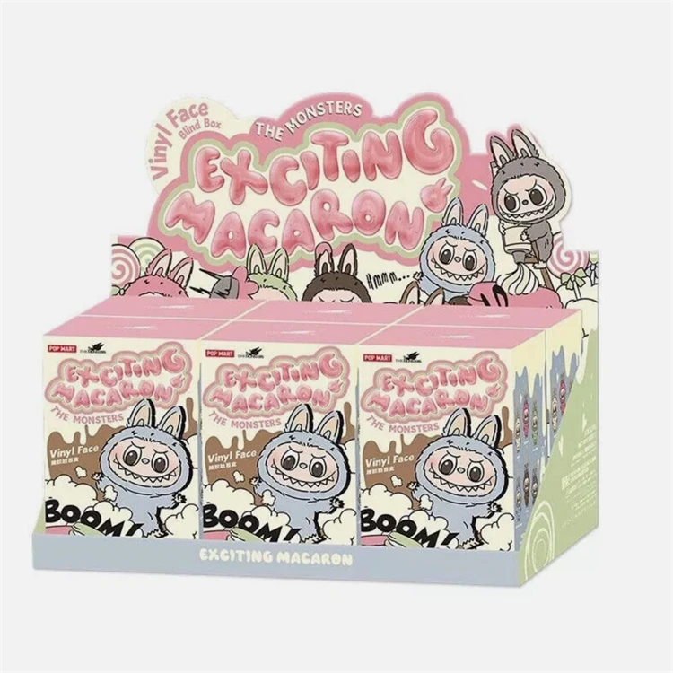 Authentic POP MART Exciting Macaron Labubu V1 Toys the Monster