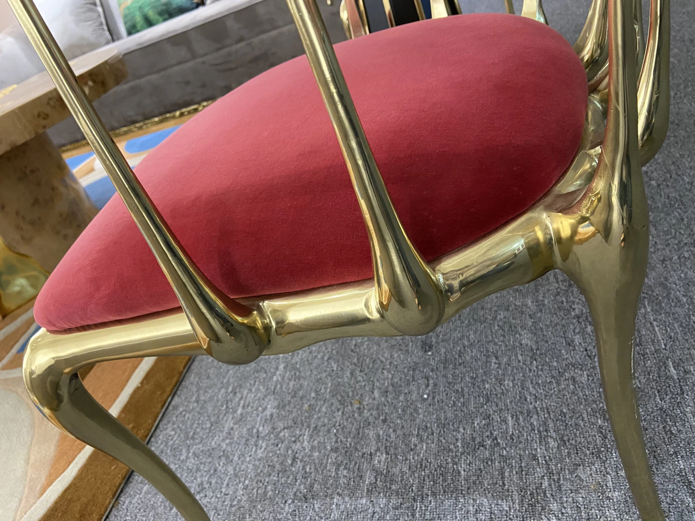 Nordic Low Back High Gloss Varnish Modern Luxury Outdoor Furniture