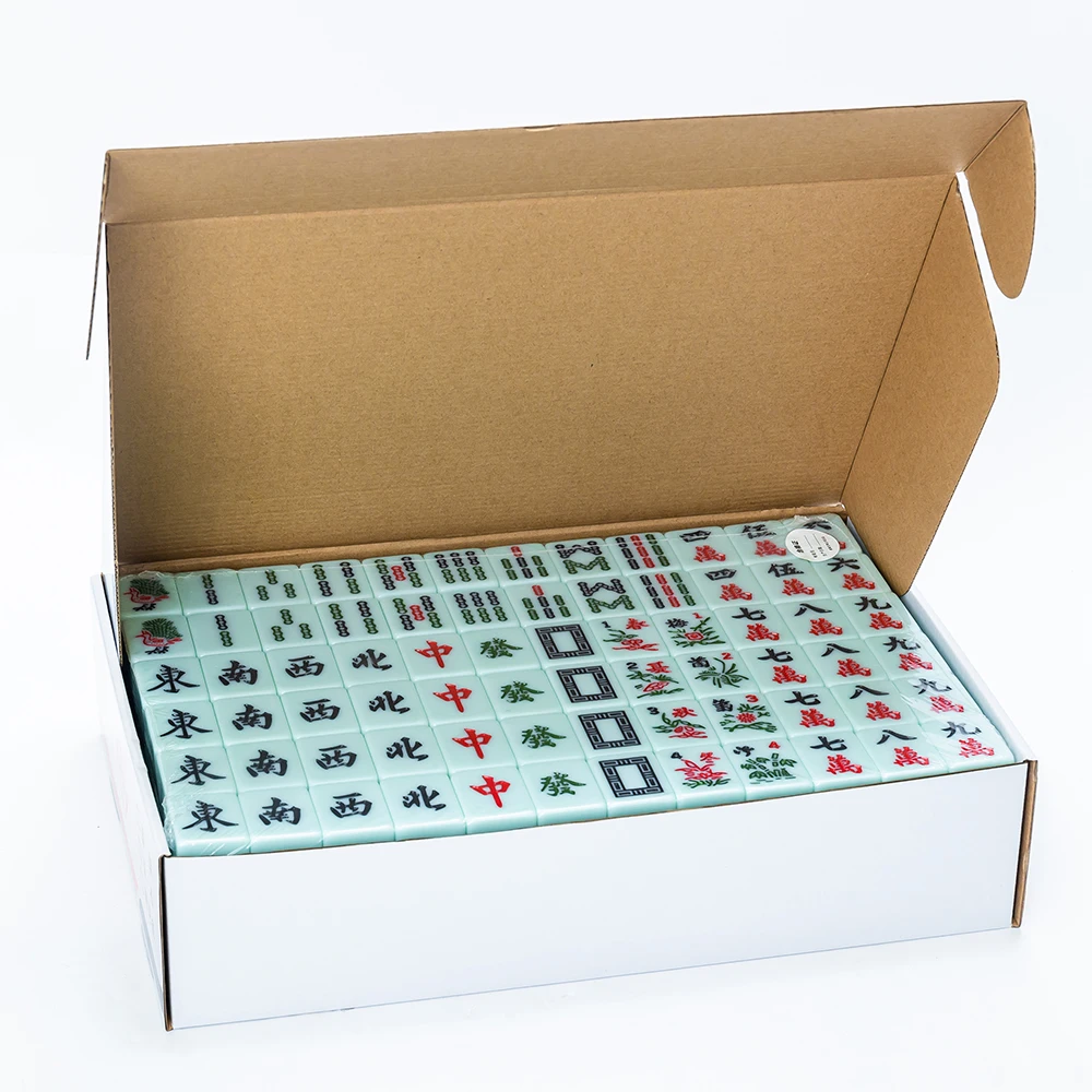 Game Board Game Entertainment Mahjong Set 144 Tiles Blank Mahjong Tiles