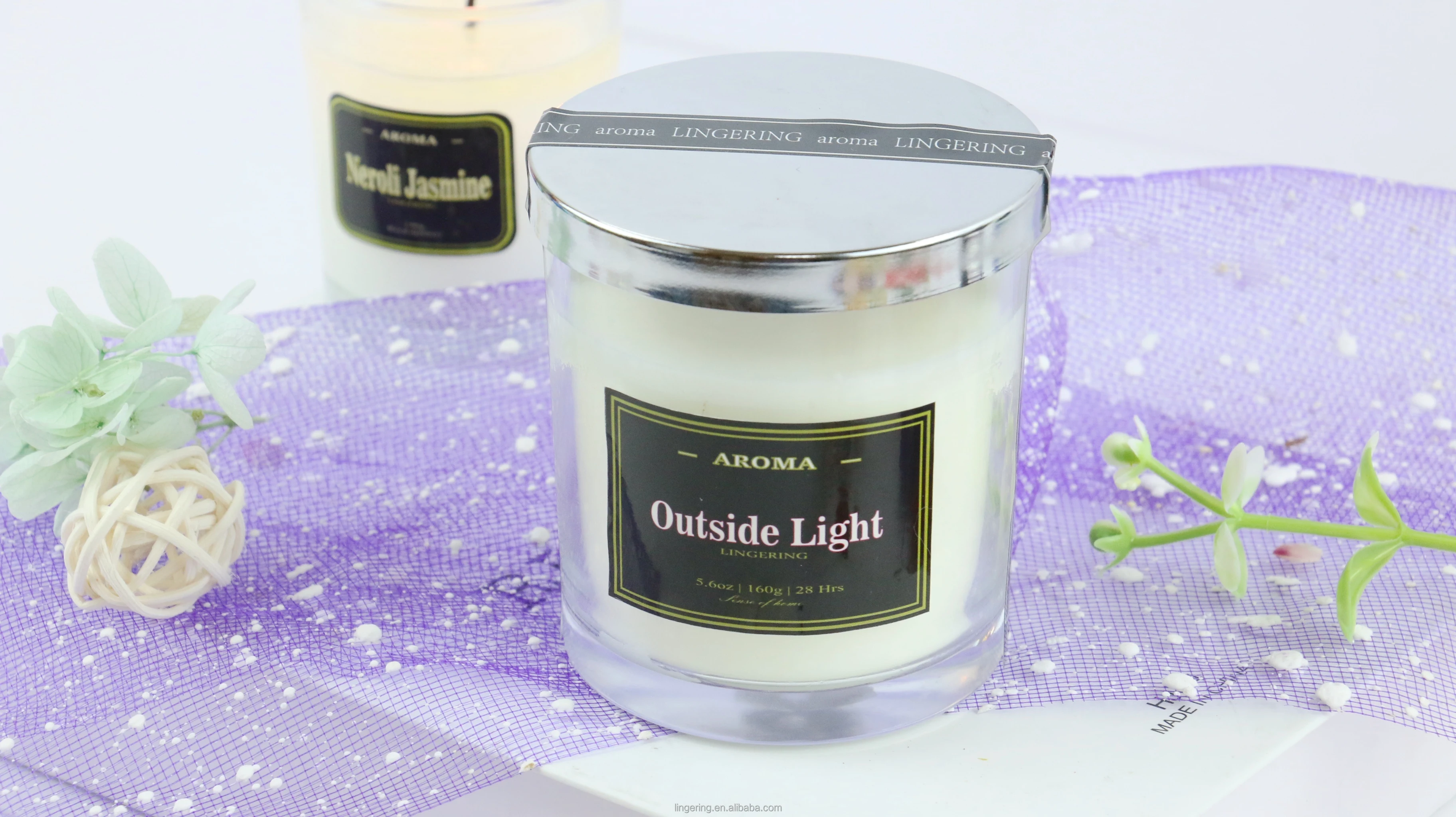 Luxury Glass Scented Candle Factory Manufactures Luxury Glass Scented Candles With Large