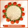 orange-rose flower coaster material kit