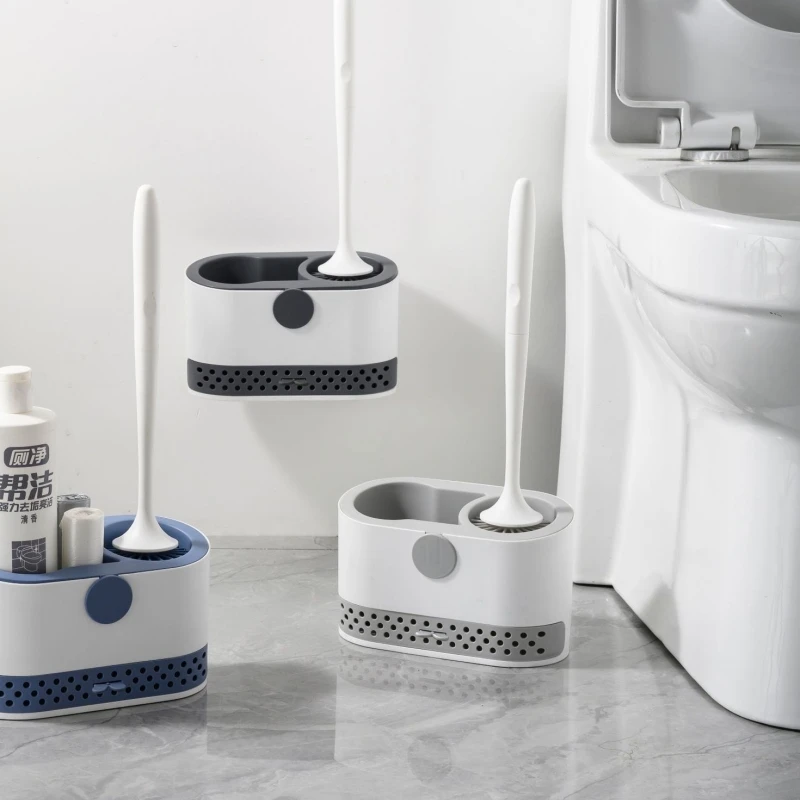 Настенная щетка для унитаза и Плунжер с держателем набор чистящая силиконовая держатель