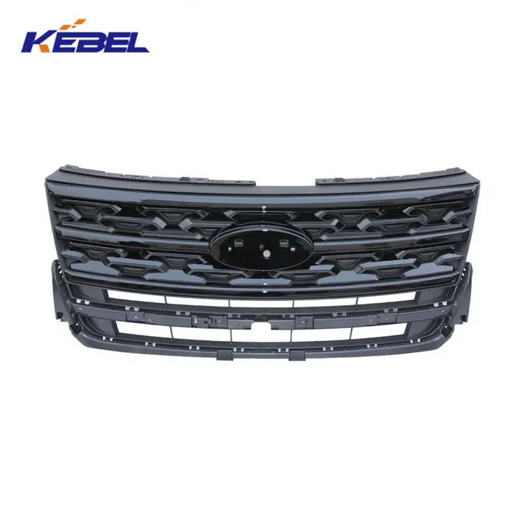 product kebel auto body kit car front grill oem jb53 8200 aaw chromed car grills for ford explorer 2016 2017 2018-6