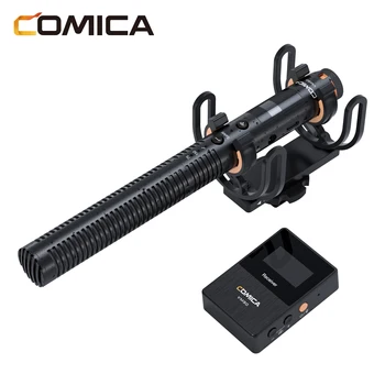 Professional shotgun Mic 2.4g Condenser Microphone Wireless Recording Wireless Recording Mic for Camera Smartphone Computer