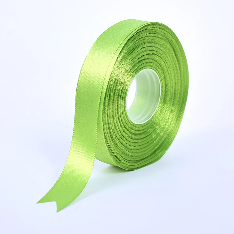 Заводская индивидуальная распродажа атласная лента фабричная двойная 100% полиэстер 196 цветов 1 дюйм