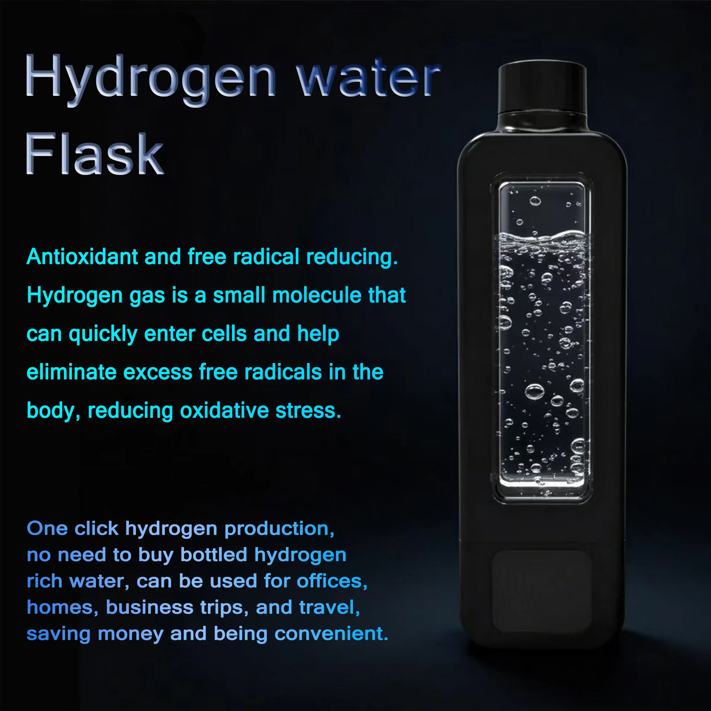 American Patented Product: 8000ppb Smart Hydrogen Water Bottle, APP Control + Drinking Water Monitoring, 4500mAh Battery 6 American Patented Product: 8000ppb Smart Hydrogen Water Bottle, APP Control + Drinking Water Monitoring, 4500mAh Battery - Image 6