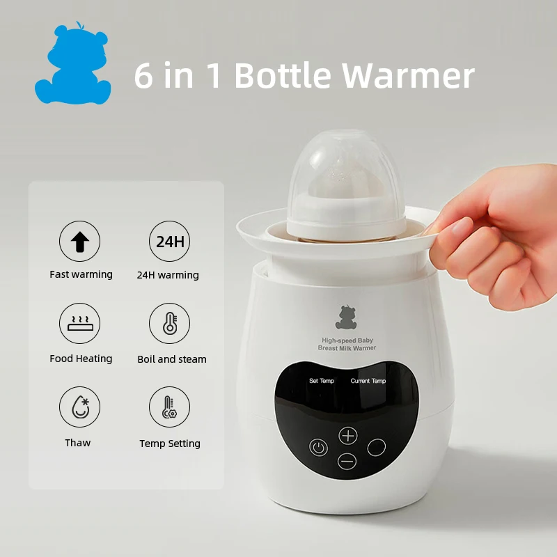 Custom Logo Smart Temperature Control Automatic Shut Off Portable Milk Baby Bottle Warmer