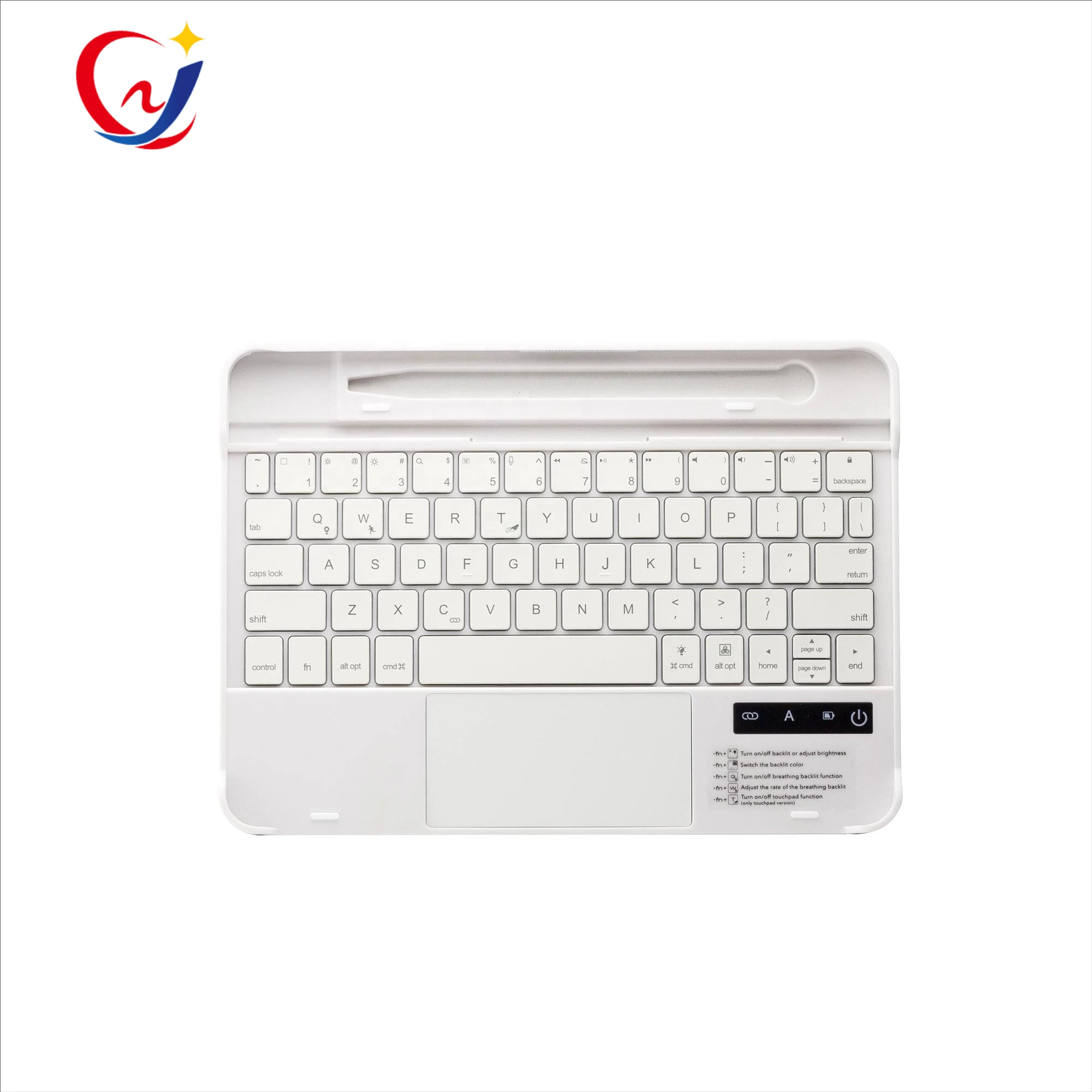 Beautiful Backlit Smart Wireless Keyboard for iPad Pro 109 11 2020 with Pencil Slot