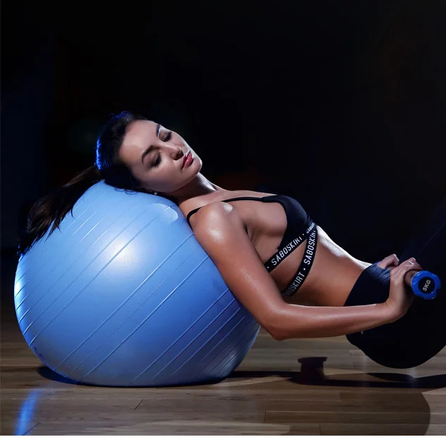 Новинка 2022, модный надувной мяч для фитнеса, с принтом на заказ