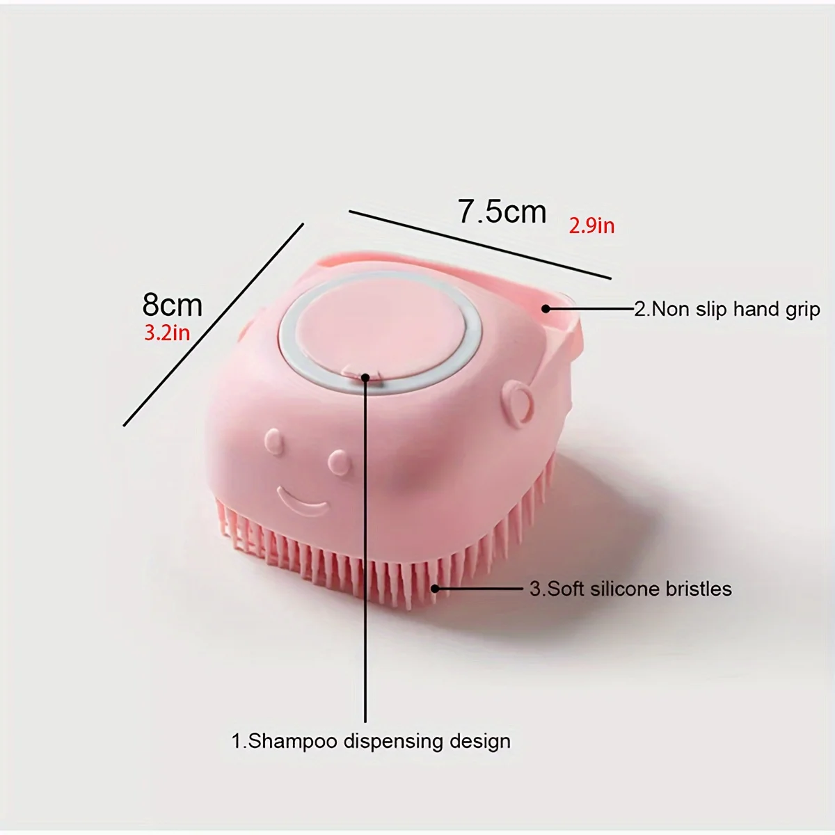Soft Safety Silicone Pet Dog Bath Brush Pretty Dog Shower Brush Massage Tools for Dog and Cats
