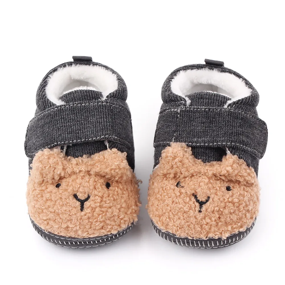 Cute cartoon bear cotton baby prewalker shoes newborn shoes baby unisex
