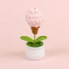 Olla de helado rosa