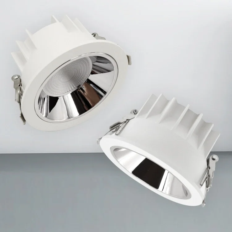 Customized Modern Round Indoor Ceiling LED Downlight Recessed Anti-Glare Dimmable Lamp with Aluminum Body