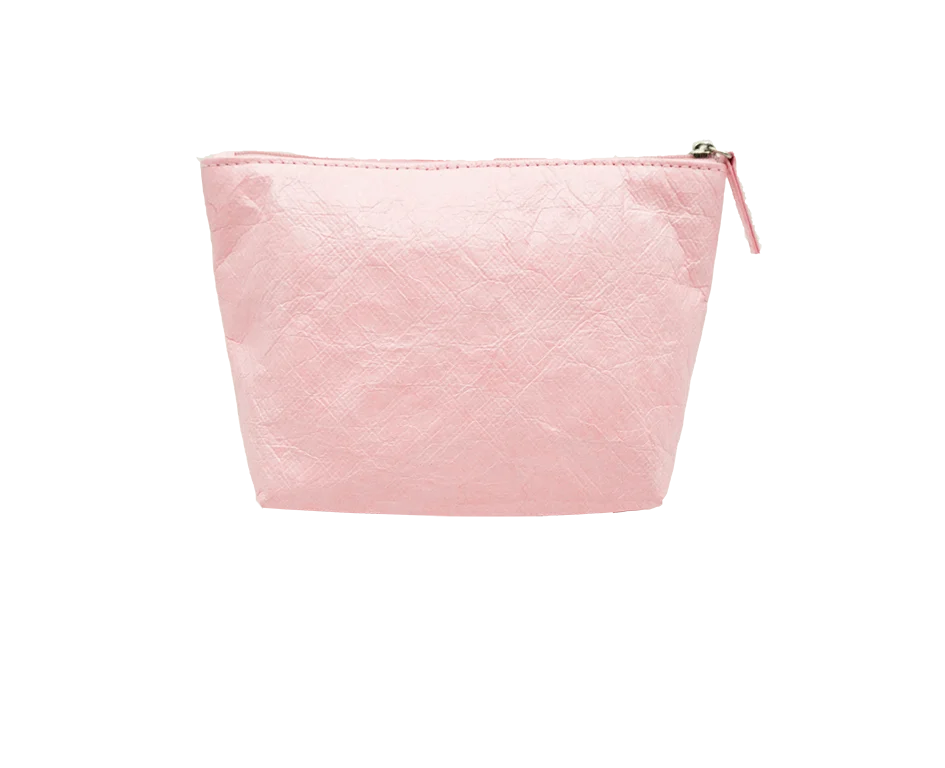 Wholesale ECO Tyvek Paper Makeup Mobile Artist Bags Private Label Travel Pink Cute Custom Small Cosmetics Organizer Pouch Bag