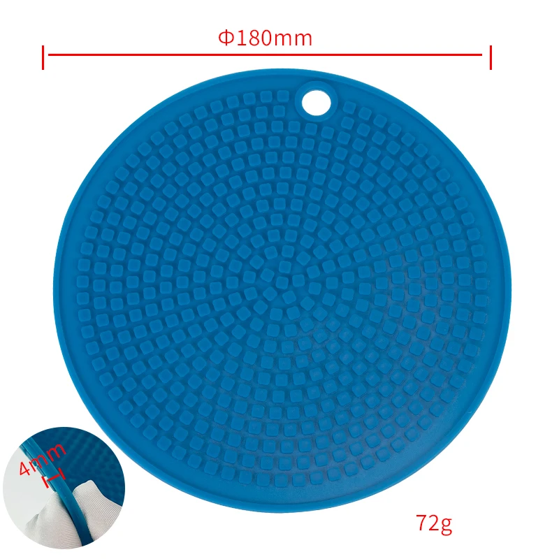 New Design Round Shape Heat Insulation Table Mat Dining Table Mat Silicone Placemats For Kitchen manufacture