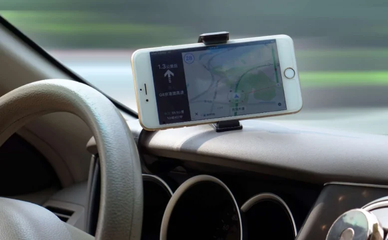 Premiumwire Universal Car Dashboard Mount For Cell Phone & GPS – Adjustable Clamp Cradle With HUD Design