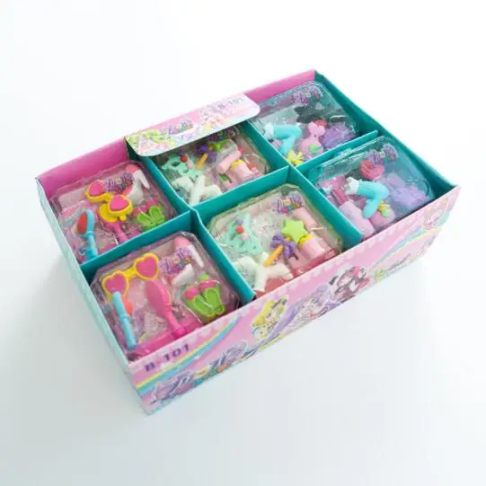 Милый креативный Набор для моделирования из мультфильма, пластиковая коробка, набор для стирания, канцелярские принадлежности для студентов, оптовая продажа