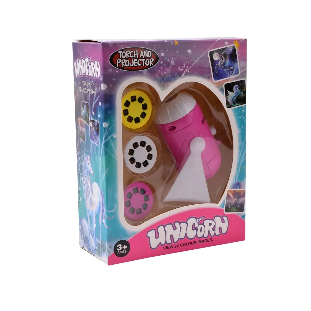 Children Projector Flashlight 24 Unicorn Images Torch And Projector