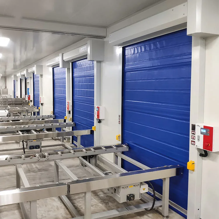 Auto-repair Fast Zipper Fast Slide High Speed PVC Roll-up Doors Insulated Refrigerator and Freezer Roll-up Doors
