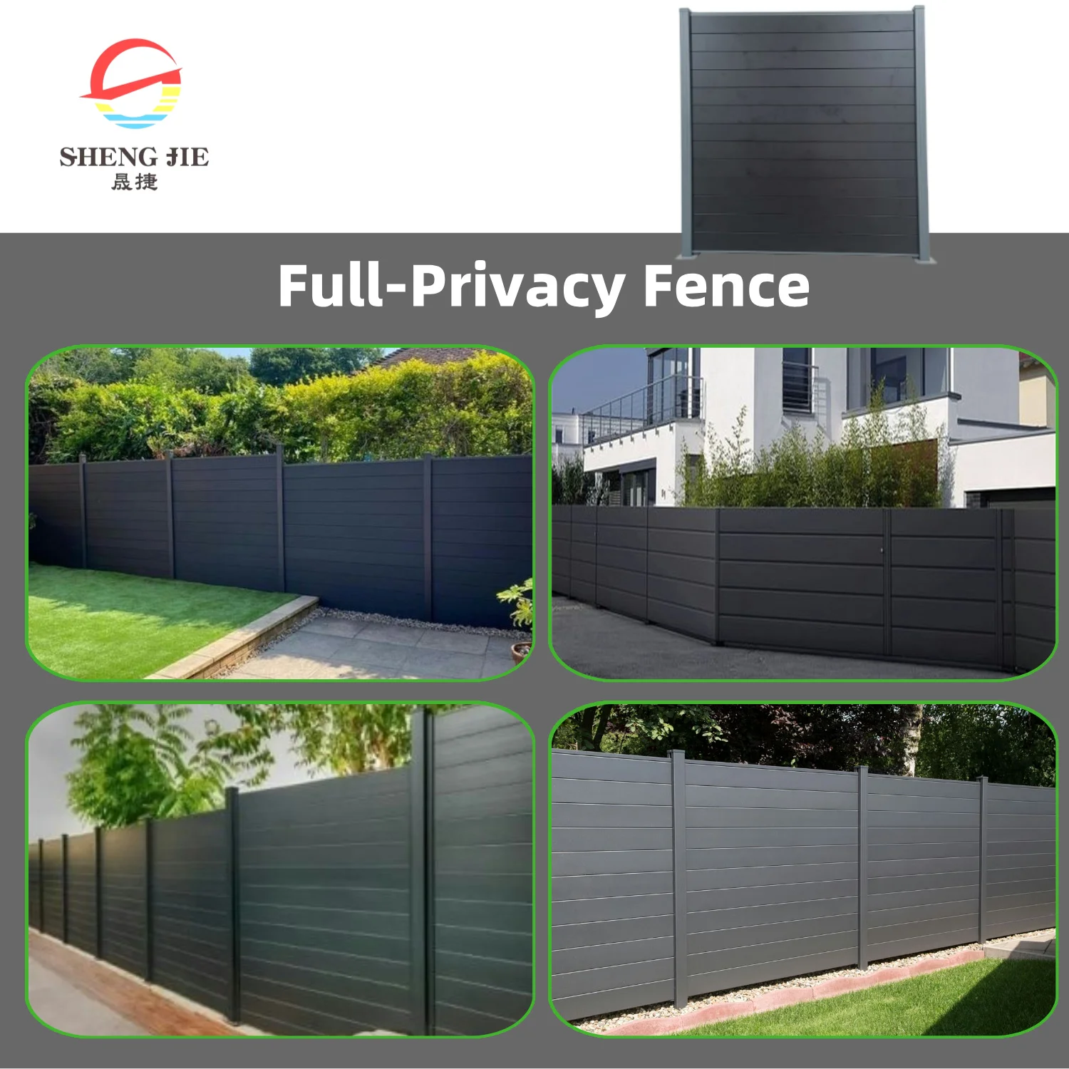 Fence Sample Customized Outdoor Aluminum Slat Fence - Privacy & Style