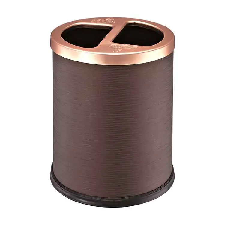 hotel room trash canrecycle bin trash bin round pu open-top with