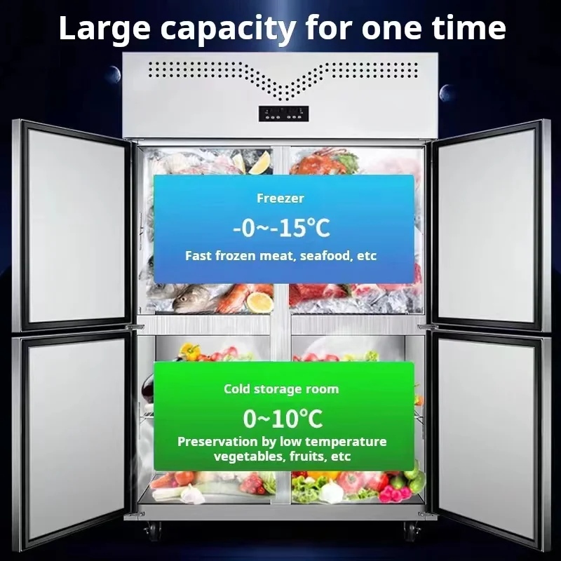 Commercial Restaurant Refrigerator 580l Upright Stainless Steel ...