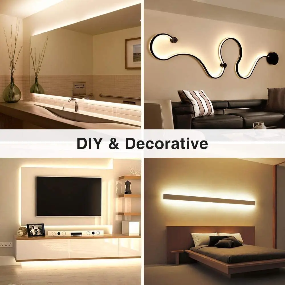 5m silicone led channel system spotless flexible tube diy neon light box enclosed ip67 water dust proof 8mm strip-11