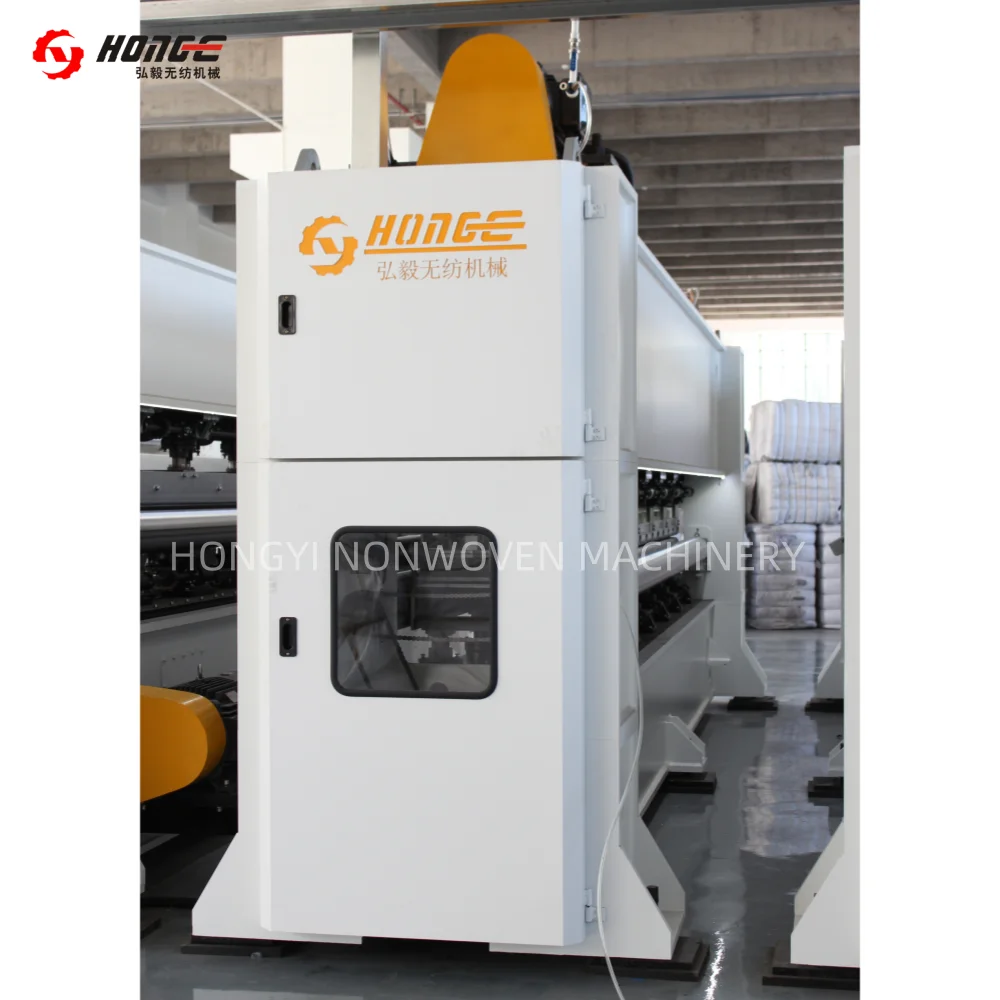 HYL Hongyi-ISO9001 High Speed Synthetic Leather Making Needle Punching Production Line for Nonwoven Machinery