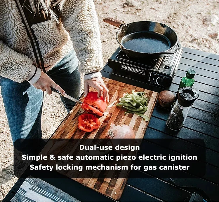 Garden Automatic Ignition Camping Stove Butane Outdoor Portable