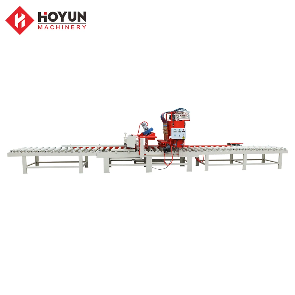 HONGYI Wholesale Automatic Line Burning Device Burn Granite Upper Layer Stone Slab Flaming Machine