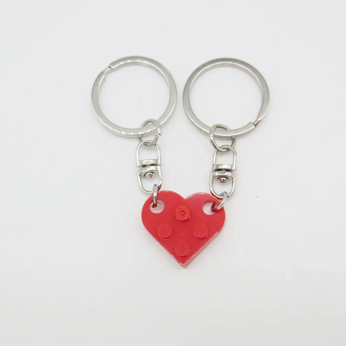 Buy Wholesale China Cute Love Heart Brick Keychain For Couples