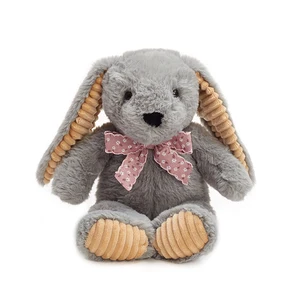 Custom Easter Bunny Plush Toys Soft Stuffed Animals with Long Ears PP Cotton Filled Rabbit Dolls for Baby Gifts