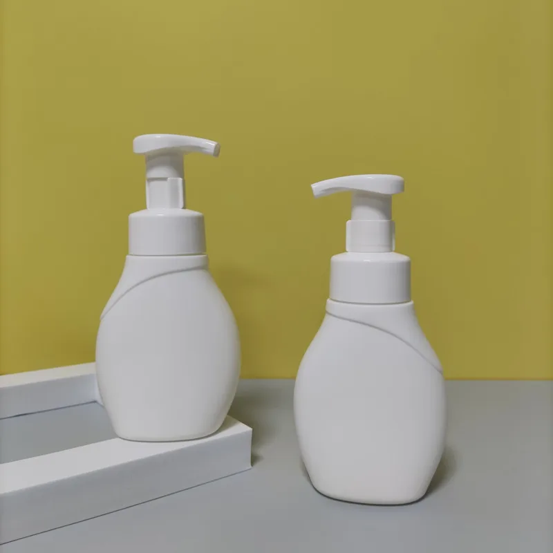 Hand Wash Lotion Pumps Shampoo Bottle 300ml Custom Cleansing Mousse Foam Pump Squeeze the Latex Plastic Bottle