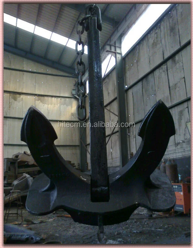 Heavy Duty Black Hhp Marine Ship Hall Anchor With Mill Test ...