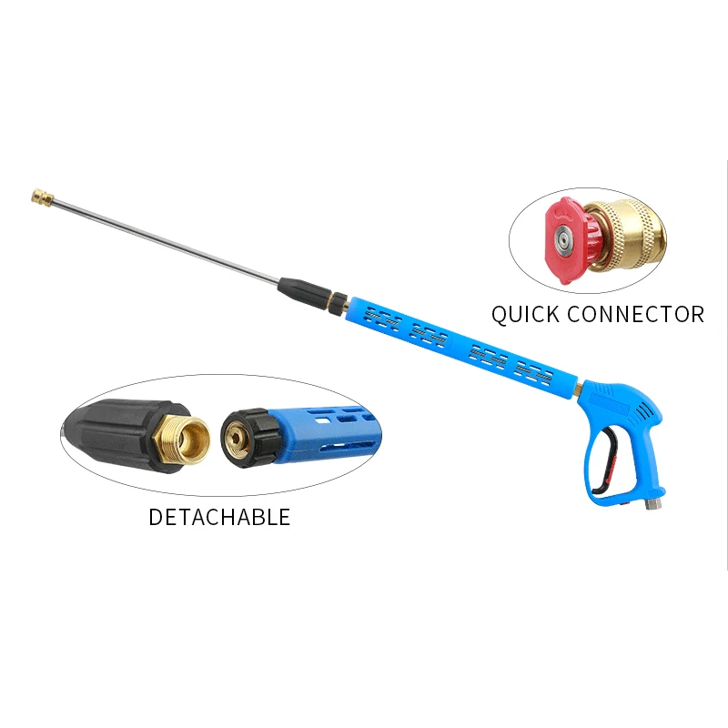 SPS 5000PSI High Pressure Power Washer Nozzle Water Cleaning Spray Blue Gun With Nozzle Wand for Car Wash