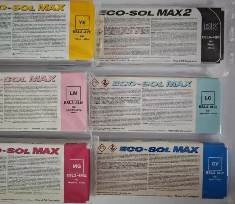 100% Original 440cc Roland ECO-SOL MAX2 INK Roland ESL3-4CY ESL3
