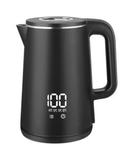 Fashion Design Keep Warm Thermos 1.8L 1500W With Temperature Control Cordless Double Layers Water Electric Kettle Automatic