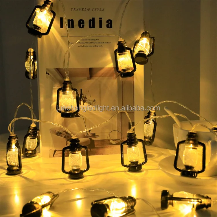 Led Fairy Lights Retro Kerosene Lamp