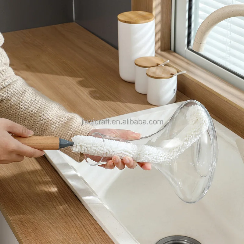 glassware cleaning brush kit decanter long
