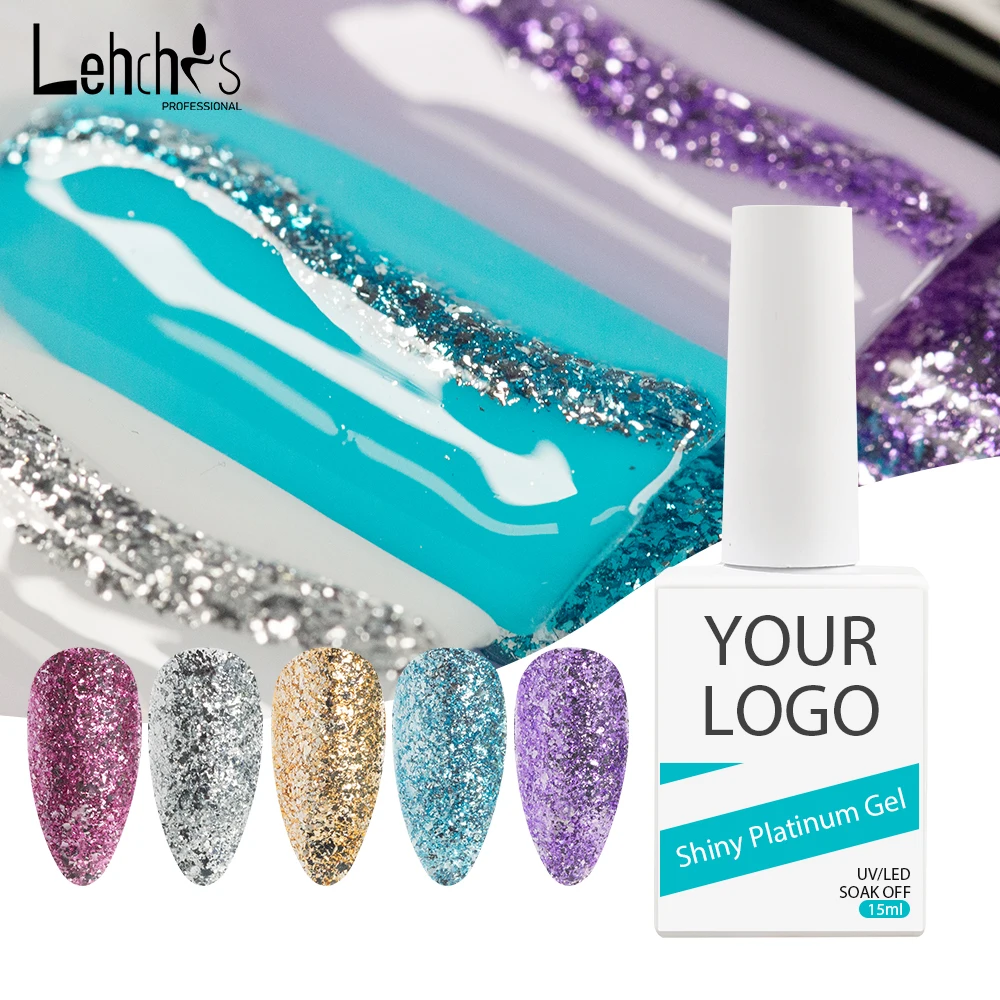 15ml Your Logo High Density Glitter Colors Ultra Sparkle Shiny Platinum