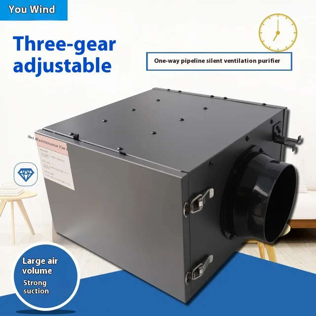 Silent Commercial Exhaust Air Ventilation Fan One-way Flow Hot Pot Restaurant Ventilation 220V Motor Stainless Steel Odm 800