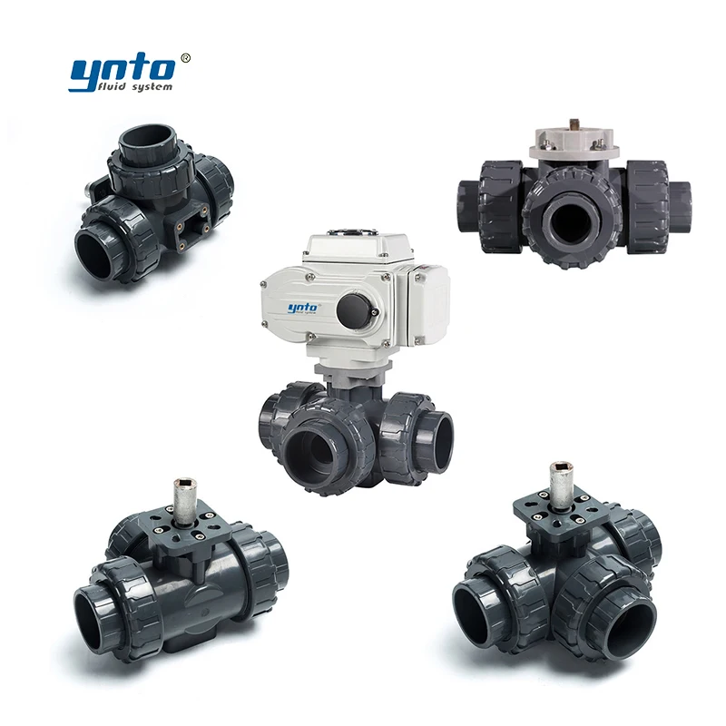 Industrial Safety Regulating Ball Valves Electric Control Three-Way Valve Bodies Coil Solenoid Power Plastic Oil Steel Diaphragm