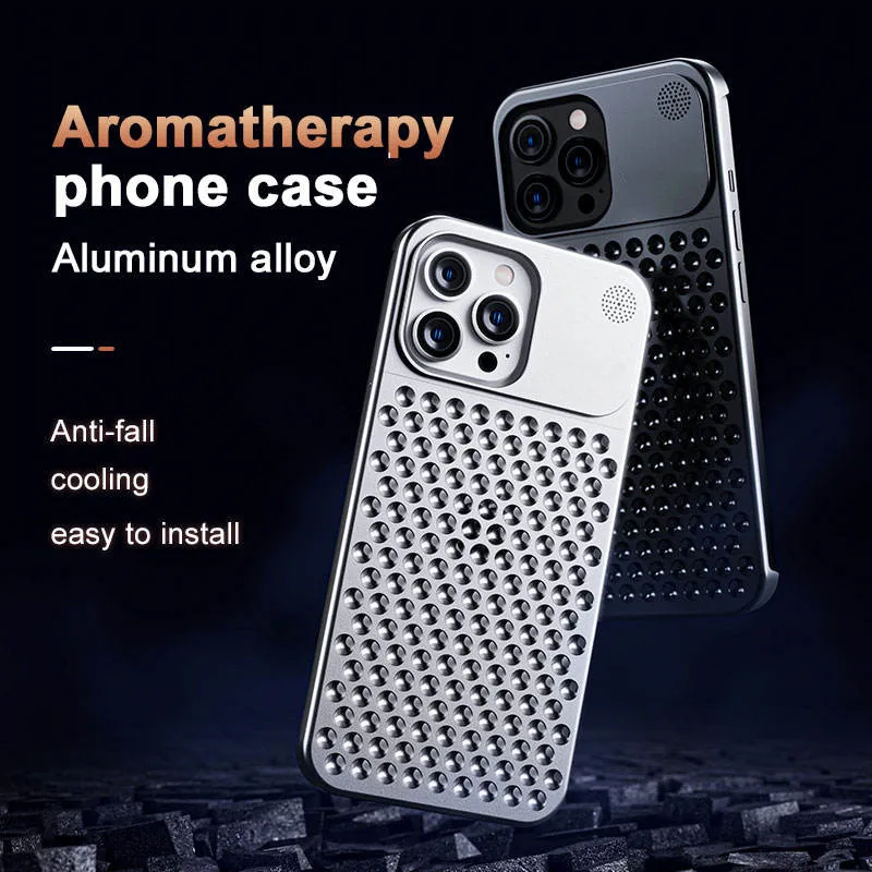 Luxury Metal Frameless Shockproof Shell for iPhone 13 14 15 Pro