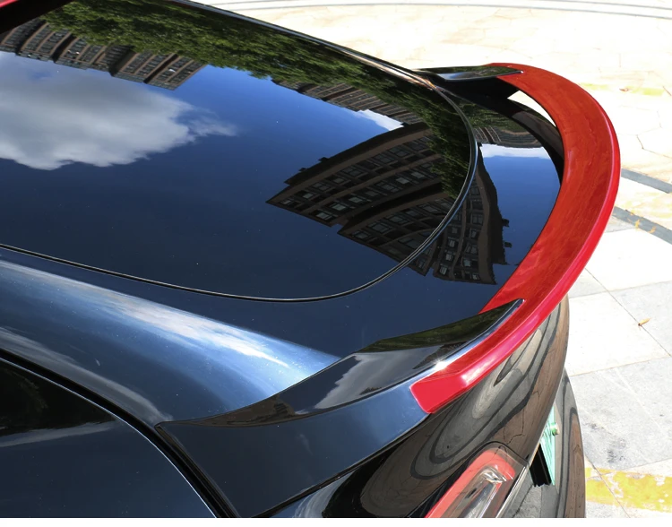 Rear Trunk Spoiler Enhanced Aerodynamics M4 Style Sporty Look Trunk Lid - View #3